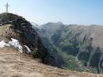 Sommet du Plan du Pré avec vue sur la Vallée de La Morge.