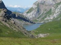 Lac de Sénin depuis le col du Sanetsch