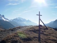 Mont Blanc depuis la croix de bois de l'Arolette