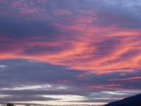 Soleil couchant en phase terminale à côté du Mont-Tendre Jura