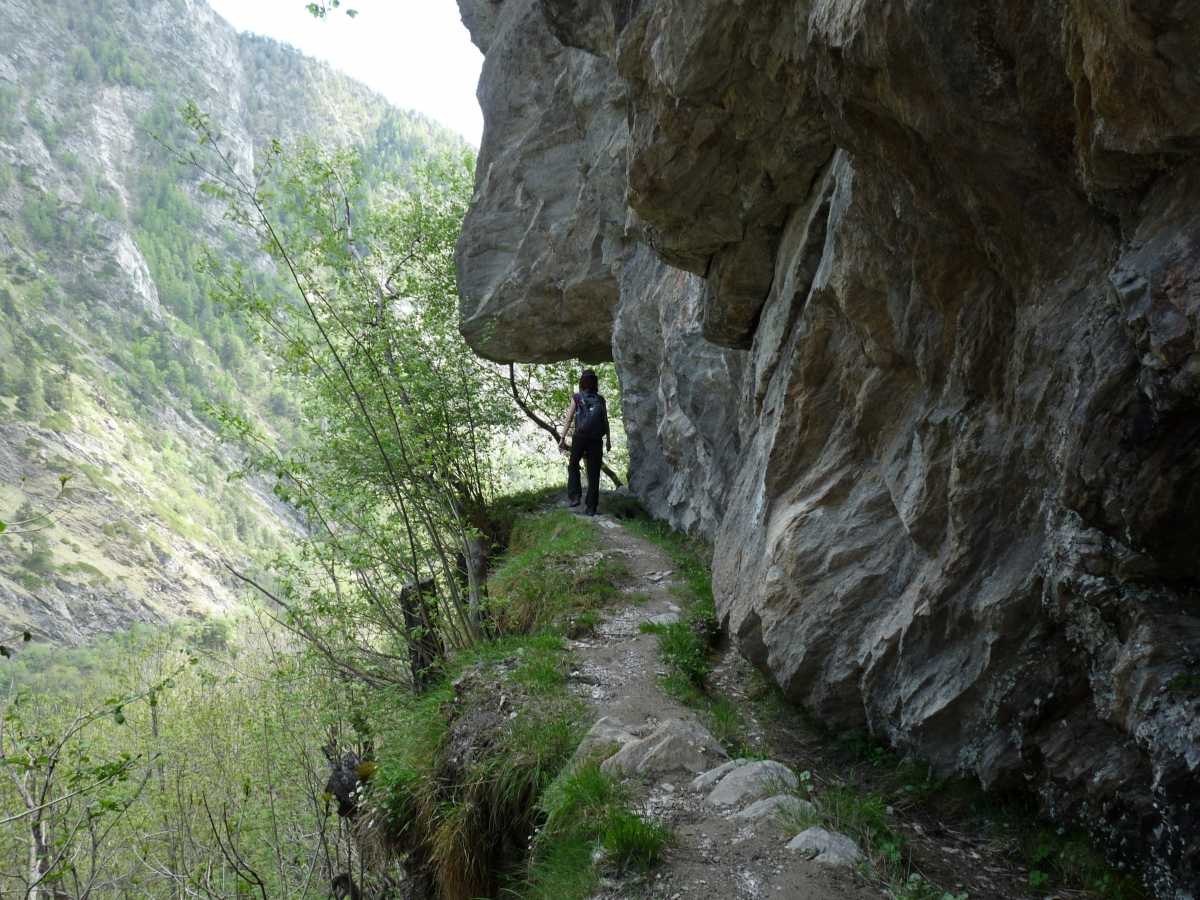 Galerie de bisse en montant