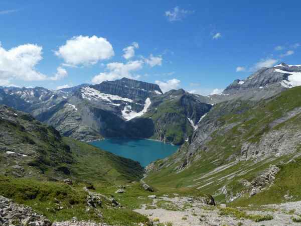 Lac d'Emosson surplombé