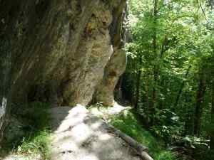 On ne se lasse pas de ce chemin pris entre roche et végétation