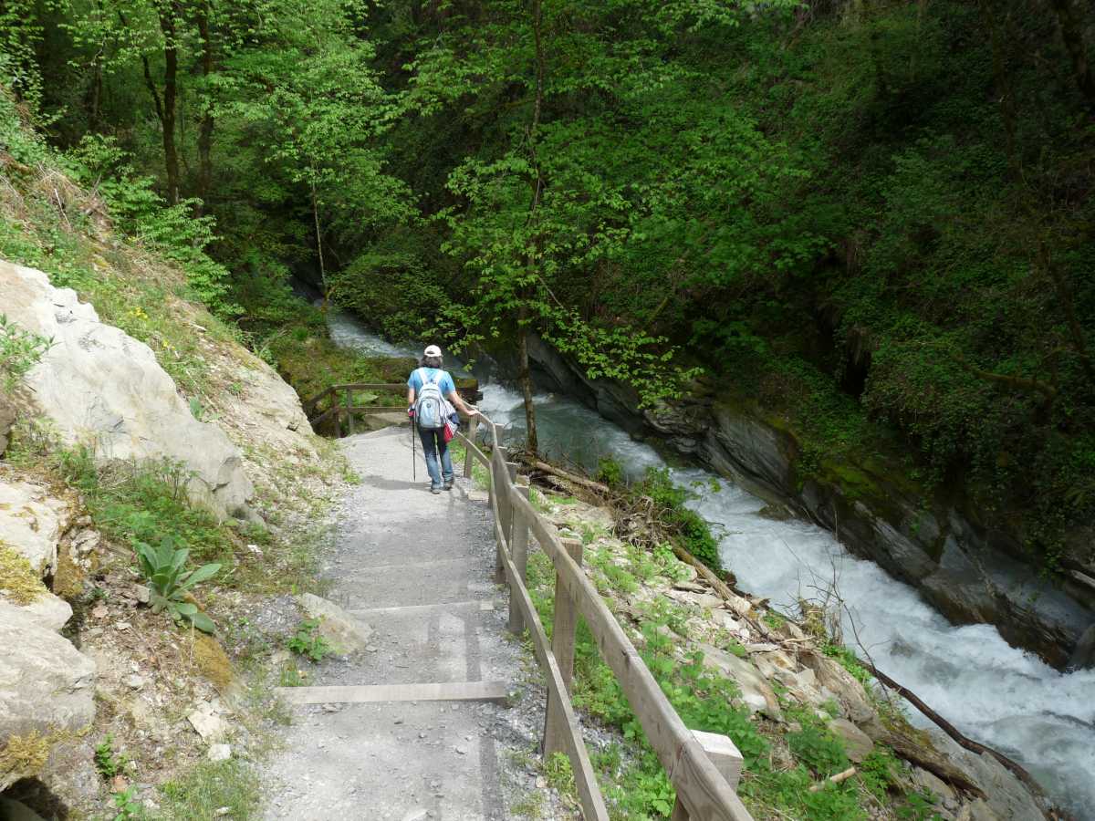 Descente avant le tunnel