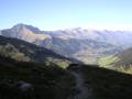 Vue sur Adelboden en descendant de l'Engstligenalp