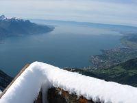 Vue panoramique depuis le sommet des Rochers de Naye