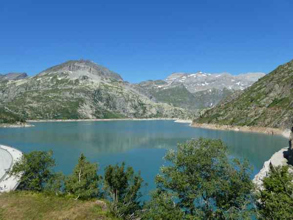 Lac d'Emosson et sommets nord-ouest